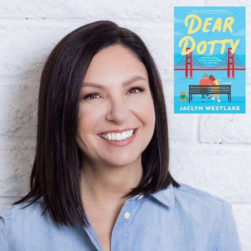 Author Jaclyn Westlake with her book Dear Dotty